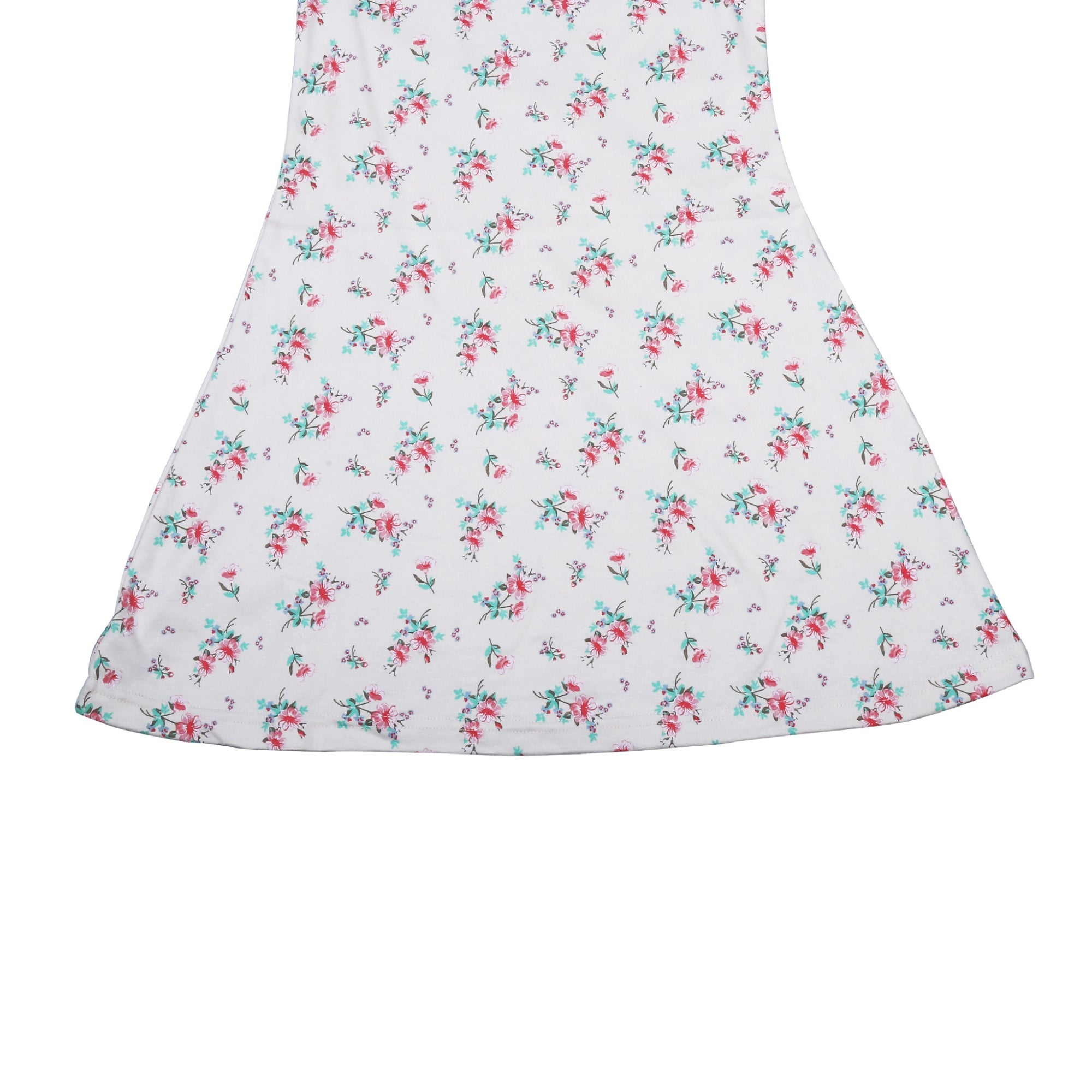 Cotton Girls Knee-Length Frock, Soft Fabric Casual Dress for Kids