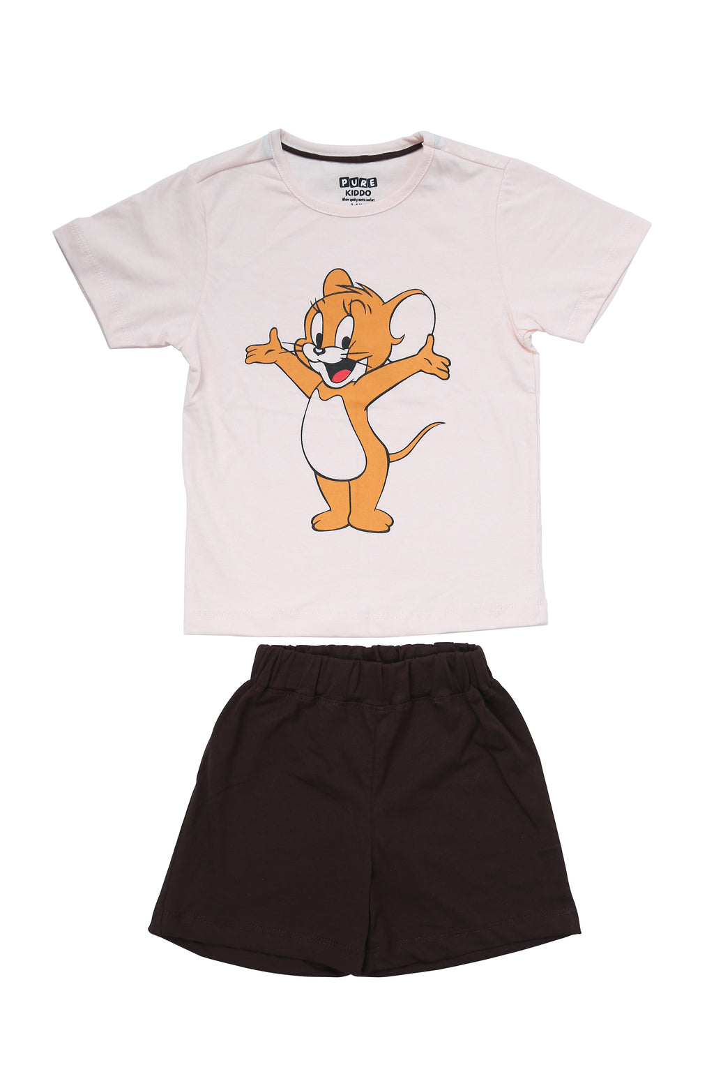 PUREKIDDO Baby Boys Tom & Jerry Casual T-shirt Shorts