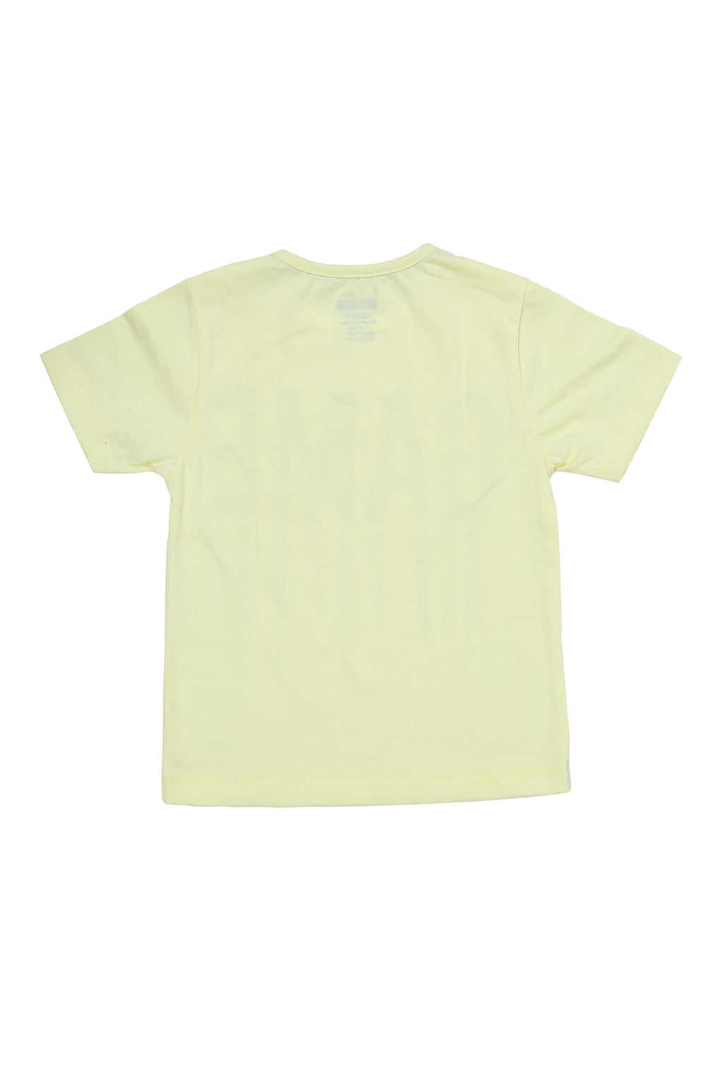 Boys cotton T-shirt & Shorts - Yellow & Olive