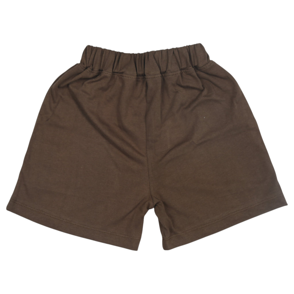 Boys sleeveless T-shirt and Shorts - Brown