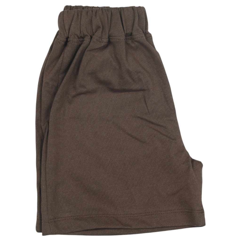 Boys sleeveless T-shirt and Shorts - Brown